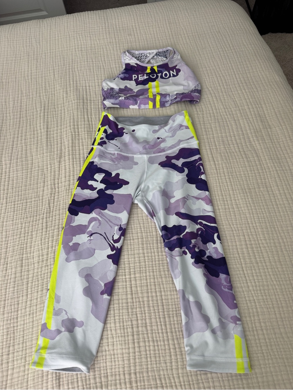 Peloton Purple Camo High-Neck Tank Top